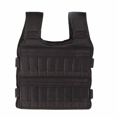 Gilet con Pesi per Allenamento, Generic, Mesh Traspirante, Nero, 604 g, 44x55x10 Cm, Pesi Personalizzabili, Adulti Fitness