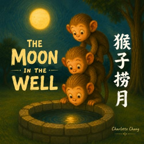 The Moon In The Well: A Rhyming Picture Book of a Classic Chinese Folktale in English, Simplified Chinese, & Pinyin! (English-Chinese Bilingual Kids' Books)