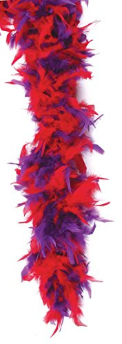 Loftus International Star Power 60 Gram Feather Boa, Red/Purple, One Size/72