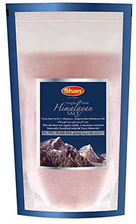 Shan - Himalayan Pink Salt, 400g, Pure Fine Salt Naturally Fortified with 84 Trace Minerals
