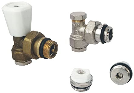SOMATHERM FOR YOU - Kit radiateur rob SR Equerre 1/2 | Équipez facilement votre radiateur grâce à ce kit complet avec robinet manuel équerre.
