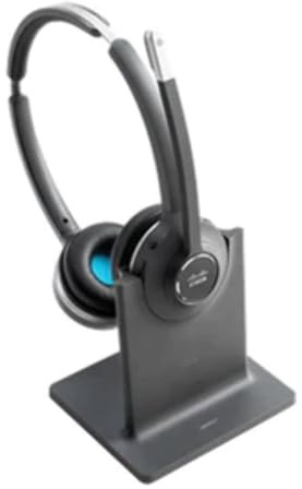 Cisco Headset 561, Wireless Dual On-Ear DECT Headset with Standard Base for US and Canada, Charcoal, 1-Year Limited Liability Warranty (CP-HS-WL-562-S-US=)