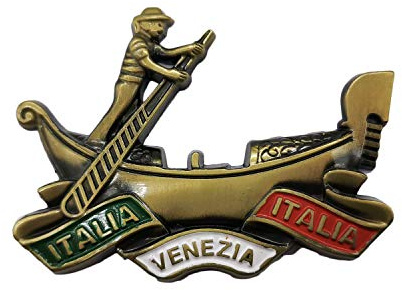 3D Venedig Italien Bootfahren Kühlschrankmagnet Souvenir Metal Collection, Venedig Kühlschrankmagnet Geschenk Magnetische Aufkleber Home Küche Dekoration