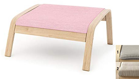 Vepping Lude Fußbankbezug, kompatibel mit IKEA Poang, ohne Kissen