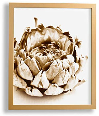 Vogel Design Benno Premium Bilderrahmen Posterrahmen 75x98 cm Puzzlerahmen Gold Schlicht weisser Hintergrund und Antireflex Kunstglas