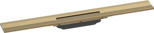 hansgrohe 56050140 RainDrain Flex Complete Set Shower Drain 700 Can be Shortened for Wall Mounting Brushed Bronze Channel, 70 cm