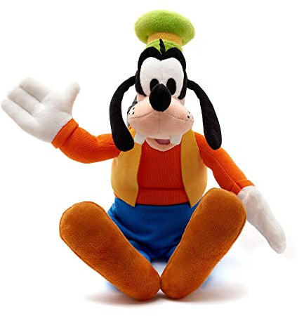 Disney Store Official Goofy Small Soft Plush Toy, 36cm/14”, Iconic Cuddly Toy Character with Embroidered Detailed and Classic Goofy Attire, Suitable for All Ages