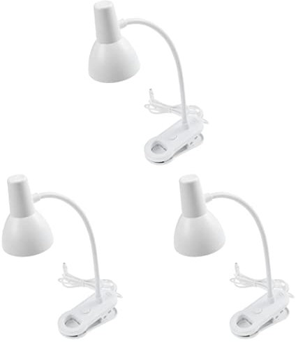Uonlytech 3stücke Clip-tischlampe Für Nachttisch Und Schreibtisch Usb Wiederaufladbare Faltbare Leselampe Mit Augenschonendem Licht Für Studenten Und Schlafzimmer Bequem Und Modern