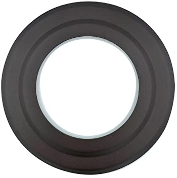 TYGERIX Black Steel Rosette Cover for 100 mm Pipes | Rosette Wall Hole Cover for Wood or Pellet Stoves and Boilers | High Heat Resistance | Thicker | Top