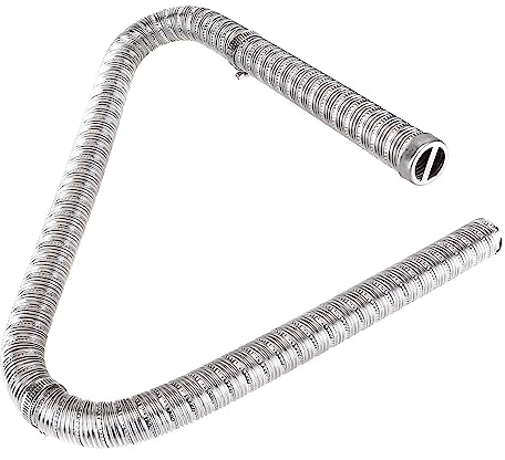24mm Inneres Abgasschlauch Edelstahl, 100cm Abgasschlauch für Stromerzeuger Generator Flex Auspuffverlängerung Auto Standheizung Kraftstofftank Abgasrohr Gasentlüftungsschlauch für Diesel Heizung