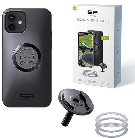 SP CONNECT Micro Stem Bundle | SPC+ | für iPhone 12 Pro/12 Handy Halterung für den fahrradlenker | Smartphone Halterung Fahrrad | handyhalter