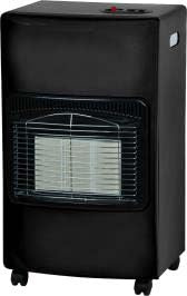 SOLTHERMIC Estufa de Gas Butano EG10N NEGRO Encendido automático 4200 W, Plegable, Cerámica, 3 Modos, Triple sistema de seguridad, 30-60 m2
