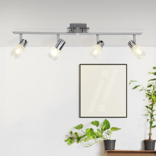 Lightbox zeitloses LED Spotrohr - 17 x 79 x 17 cm - schwenkbarer Basic | LED Spotrohr, 17 x 79 cm, E14, 4 W, 400 lm, schwenkbar, Metall/Glas