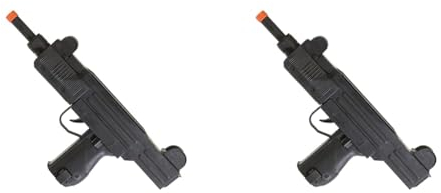 Widmann 7083U - Uzi Maschinengewehr, mit Sound, Gangster, Karneval, Mottoparty (Packung mit 2)