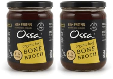 Ossa Beef Ambient Bone Broth, High-Protein Broth, Preservative-Free Soup & Cooking Essential, Keto & Paleo-Friendly Soup Maker for Gut Health & Digestion, 515 mL