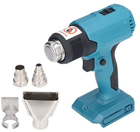 Pistola de Aire Caliente Recargable Pistola de Calor Inalámbrica ABS de 3 Engranajes para Embalaje, Embalaje, Decapado de Pintura y Más