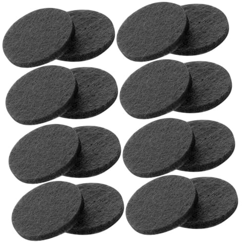 50 Runde Baumwoll Diffusorpads für Aromatherapie Halsketten Zubehör | Schwarze Nachfüllpads Halten Ätherische Düfte, Einfache Anwendung, Angenehm Tragbar, Klassischer Stil