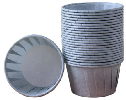 Muffin-Förmchen Papier 50 Stücke Multicolor Backen Kuchen Papier Tassen Pergament Papier Ofen Gewellt Rand Tassen Muffin Tassen Grau Blau