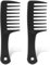 Lot de 2 peignes à dents larges – Peigne démêlant de voyage portable pour cheveux bouclés, longs et mouillés