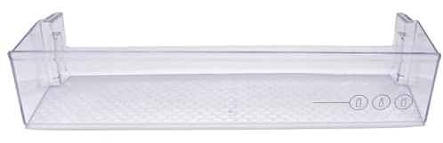 FIGEVIDA Mensola Balconcino Portabottiglie per Frigorifero, Compatibile con Beko, Colore Crystal, Dimensioni: 430x11x90 (mm) Per Modelli BCNA275K3SN RCSA300K30XP