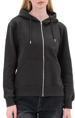 Smith & Solo Hoodie Damen – Kapuzenpullover Frauen Baumwolle Long, mit Kapuze Pullover Sweatshirt Rundhals, Slim Fit Freizeit Sport Langarmshirt, Hoodies Training - Pulli Streetwear
