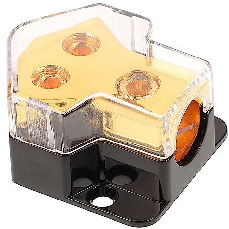 Artibetter Distribution Block Für Fahrzeug-Audio Eingang Ausgänge Stabiler Erdverteiler Für Boote Und Trucks Einfache Installation Optimal Für Verstärkersysteme