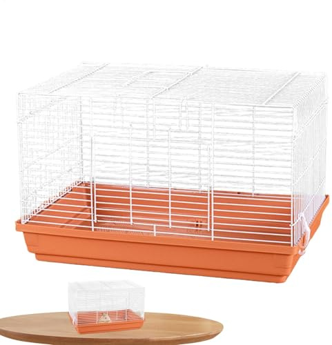 Cage Chinchilla, Hamster House - Tragbares Belthouse, belüfteter Chinchilla-Käfig mit abnehmbarem Boden, kleines Haustierzubehör für den Innen- und Außenbereich