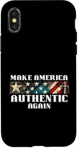 Machen Sie Amerika wieder authentisch USA Stars & Stripes Hülle für iPhone X/XS