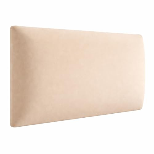 Angelo - Cojines de pared - Paneles de pared 3D Cama - Cojines de pared - Paneles tapizados - Paneles tapizados - Beige 60x20 - Paneles de techo - Rectángulo