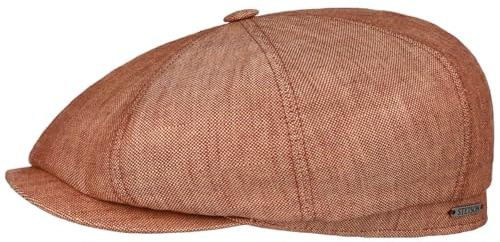 Stetson Hatteras Classic Schirmmütze Leinen Flatcap meliert Mehrfarbig Damen Herren Sommer Winter