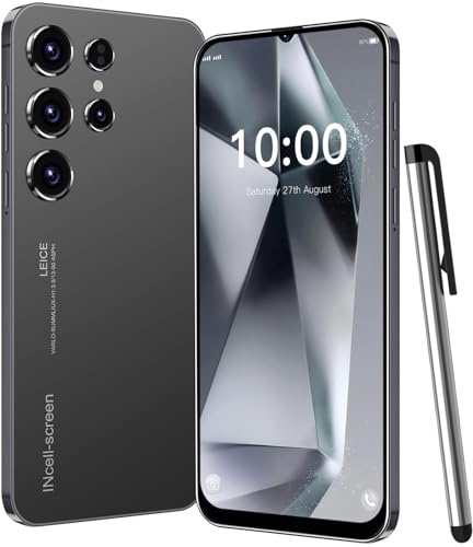 LilCost Smartphone 4G 6.3 pollici display HD, 3 GB di RAM + 32 GB ROM/fino a 256 GB, doppia fotocamera Dual SIM, sistema operativo Android 12.0, WiFi, Bluetooth, FM, telefono cellulare GPS (nero)