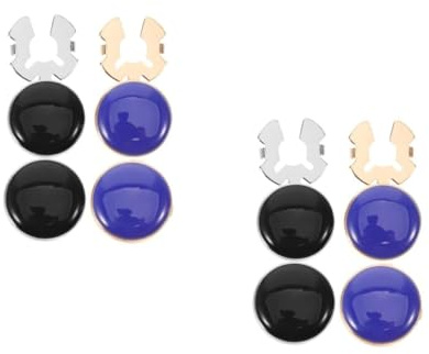 CALLARON 4 pares Gemelos y Botones para Camisa de Hombre Accesorios Formales para Esmoquin Diseño Sofisticado Dorado Azul y Plateado Negro Perfectos para Bodas Reuniones de Negocios