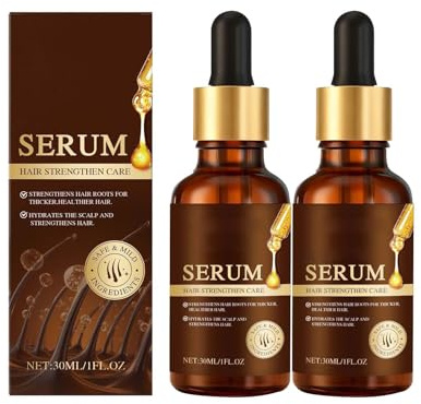 Haarserum Gegen Haarausfall Mit Pflegekomplex Für Frauen & Männer, Hair Growth Serum enthält Bio-Rizinusöl & Rosmarinöl für Haarwachstum, Stärken Sie die Haarwurzeln, 30ml Haarpflege Serum, Leichte