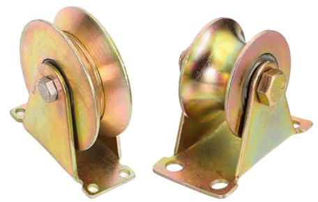 Schwerlast-Rillen-Riemenscheibe, 80 mm, Stahl-Drehgelenk für Wäscheleine, Kran-Hebesysteme, maximale Belastung 200 kg, 2 Stück – langlebige und effiziente Elevationslösungen