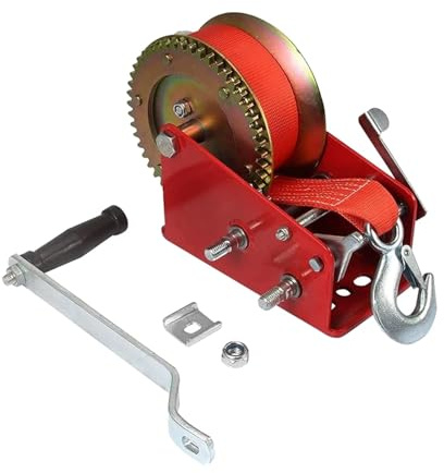 Hand Winch, Boat Winch 3500Lbs Capacity Heavy Duty Hand Winch, Hand Winch Boat Trailer Winch, Manual Winch with 10M(32Ft) Strap