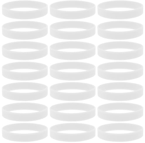 MOLUCKFU 100 Pezzi Braccialetti Fosforescenti in Silicone Luminosi al Buio per Accessori per Feste e Corsa Notturna Leggeri e Comodi da Indossare