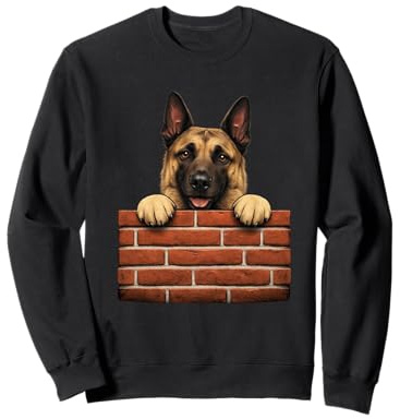 Mur de Briques pour Chien Malinois Belge drôle Sweatshirt