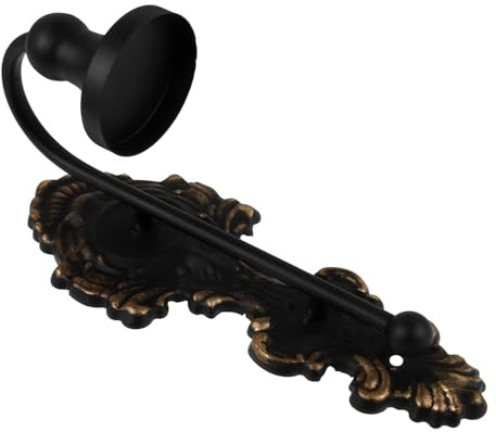 Bougeoir Mural en Fer Noir, Support Décoratif Mural pour Bougies | Style Européen, Fixation Murale, Décoration de Chambre ou Salon, Effet Visuel Créatif, Usage Intérieur