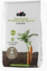 CONCIME BIO per piante da Orto e da Frutto Cifo 5 kg | CONCIME BIOLOGICO
