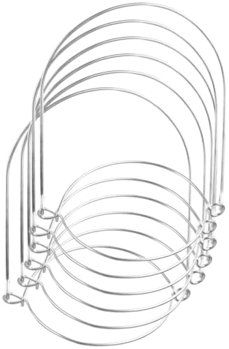 HEMOTON 6 Stück Mason Jars Glasaufhänger aus Edelstahl Praktische Griffe für Einmachgläser in Silber Universelle Einmachglashaken mit Komfortablem Griff für Solar Laternen und