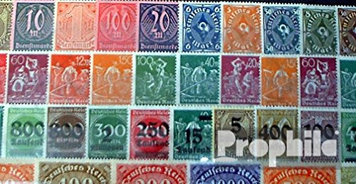 Prophila Collection Deutsches Reich 75 Verschiedene Marken postfrisch ** MNH aus Inflation 1919 bis 1923 ohne Nebengebiete (Briefmarken für Sammler)