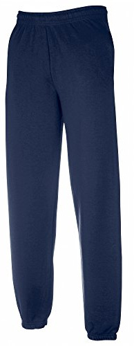 (7 / 8, Navy) - Fruit of the Loom Unisex Kids Elasticated Cuff Classic Jog Pants