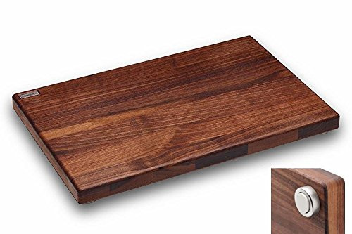 Schneidboard Nussbaum - Design Schneidebrett Aus Massivem Holz - Made in Germany - 45x29x3,8 cm