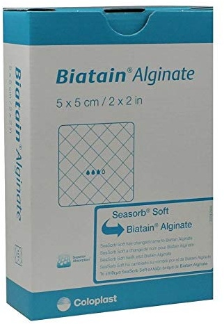 BIATAIN Alginate Kompressen 5x5 cm 10 St