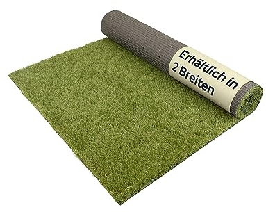 Primaflor Kunstrasen COLORADO 30mm - 4,00m x 3,00m, Weicher & UV- beständiger künstlicher Rasen für Garten, Terrasse & Balkon | Wetterfester Balkonrasen mit Drainage