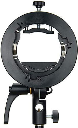 Godox S2 Speedlite Bracket for Godox AD200Pro, AD200, AD400Pro, for V1 Round Head Speedlite, V860II / TT685 / TT350 Series, S-Type Bracket Updated Version Bowens Mount Holder