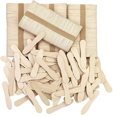 CZWESTC 500 Pcs Small Wooden Spoons, Mini Disposable Ice Cream Tasting Spoons, 3 Inch Wood Sample Spoon for Crafts, Dessert, Honey, Little Cake (500 Sticks Bulk, 3)