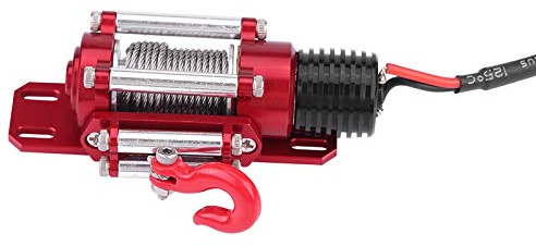 Alomejor Electic Metal Winch 1/10 RC Rock Crawler Climbing Cars for SCX10 D90 RC Parts Accessories Replacement