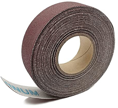 120 korn sandpapper, rullar 2,5 cm x 8 m, sandpapper, smärgelduk för trämöbler, efterbehandling metall slipning bil, polering