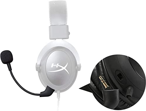 Ersatz-Spielmikrofon für HyperX Cloud II, Core, X & Pro Silver Gaming Headset auf PS4 PS5 Xbox One PC, Abnehmbares 3,5-mm-Boom-Mikrofon